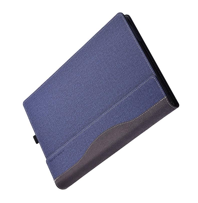 V562-C2050591060DBT-202508290731-00 Yoga 14S 2021 Protective Leather Laptop Case - Deep Blue - Image 1