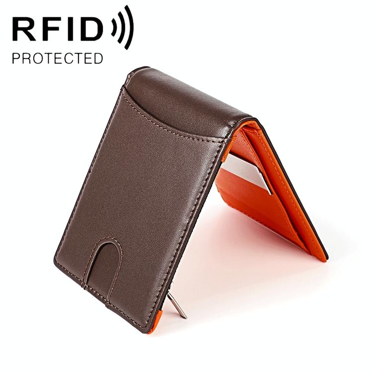 V562-C2510BCC-202508281125-00 Anti-magnetic Leather Wallet with Zipper for Men - Rfid Protection - Coffee - Image 1