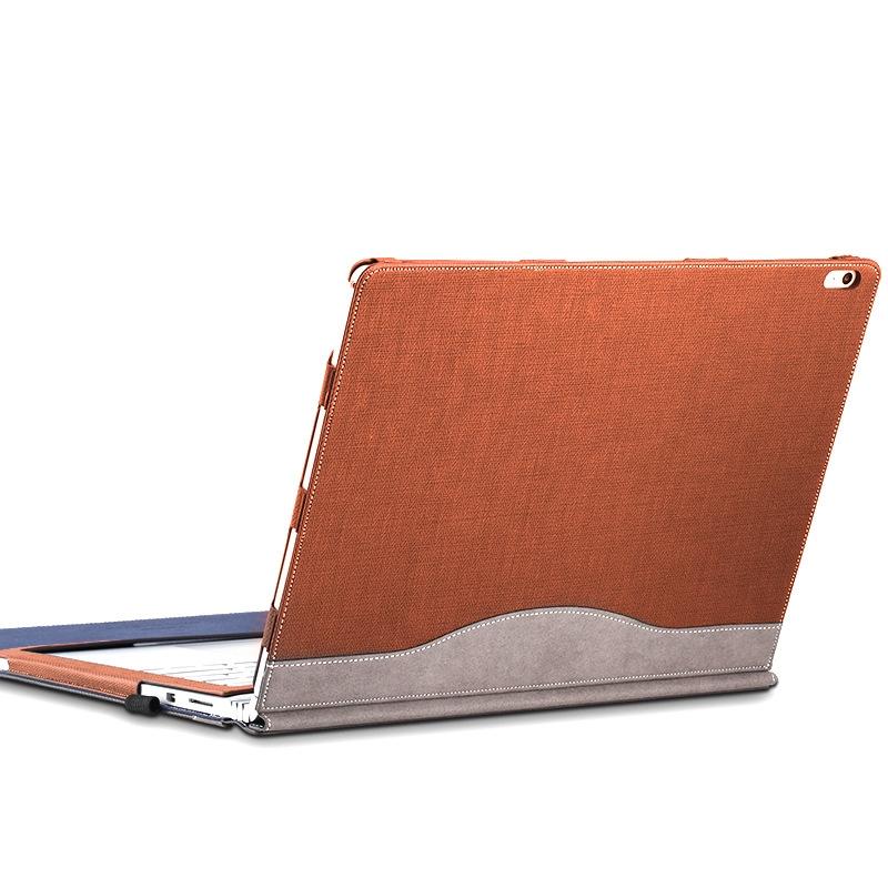 V562-C3081581060DBT-202508290226-00 15-inch Protective Sleeve for Microsoft Surface Book 2 in Pu Leather - Business Brown - Image 1