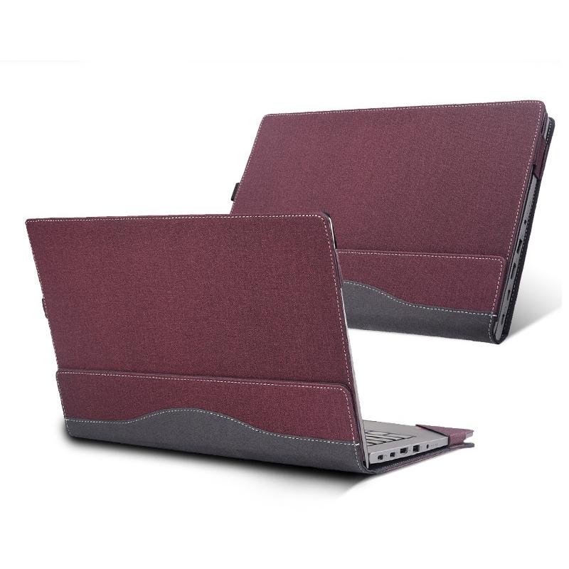 V562-C407400600ADE-202508290553-00 Protective Leather Laptop Case - Anti-Fall - Wine Red - For Lenovo V15 Gen 4 - Image 1
