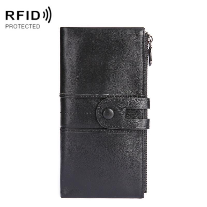 V562-D1000513850DBT-202508281021-00 Women Leather Rfid Wallet - Sleek & Secure - Black - Image 1
