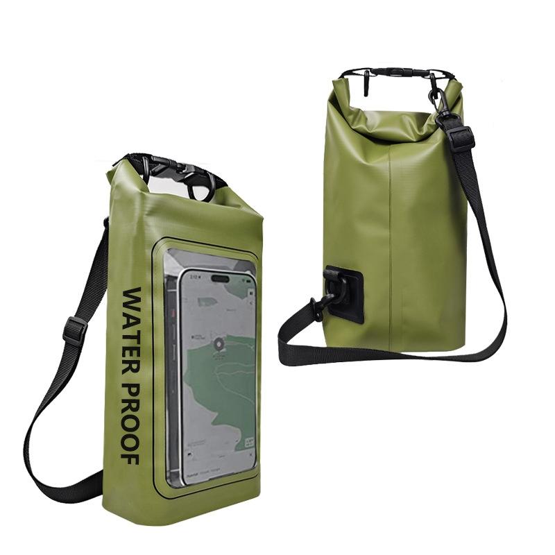 V562-D1010784060DBT-202508282220-00 2 In 1 Waterproof Crossbody Phone Bag For Outdoor Cycling Swimming 2L Capacity - Green - 2L - Image 1