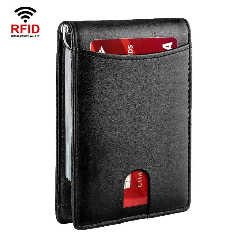 V562-D1027593060DBT-202508281020-00 Rfid-protected Leather Wallet - Flat Pattern Black Inside - Image 1