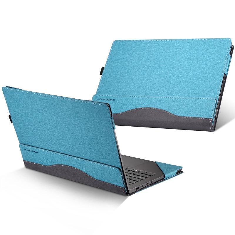 V562-D2022591060DBT-202508290755-00 Protective Leather Case For Hp Envy 13-Aq / Ah Laptops - Gray Cobalt Blue - Image 1