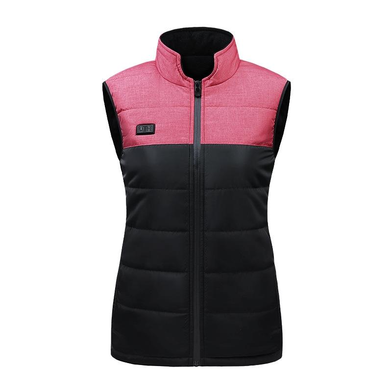 V562-D5093692060DBT-202508291620-00 Heated Vest Electric Heating 3 Constant Temperature Warm Cotton Jacket - Red-9 Zones Heating - 2Xl - Image 1