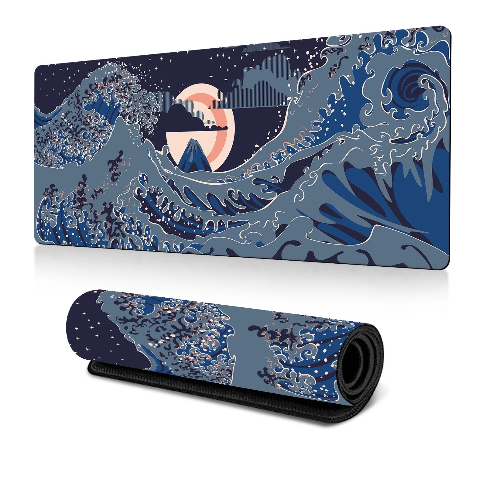 V562-D6008855060DBT-202508291254-00 Non Slip Gaming Mouse Pad Big Wave Design - No.14 - 400X900X3Mm - Image 1