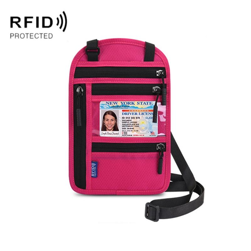 V562-E1007371060DBT-202508290830-00 Rfid Passport & Certificate Protection Cover - Rose Red - Image 1