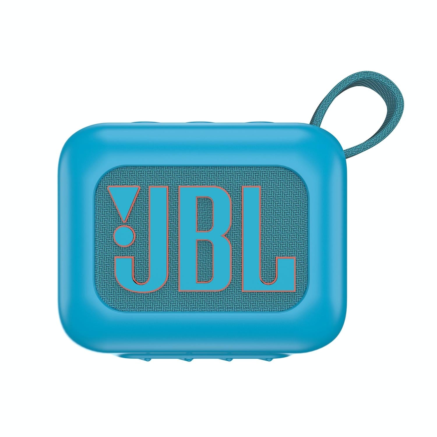 V562-E101583600ADE-202508280415-00 Silicone Protective Case for Jbl Go 4 Bluetooth Speaker - Blue - Image 1