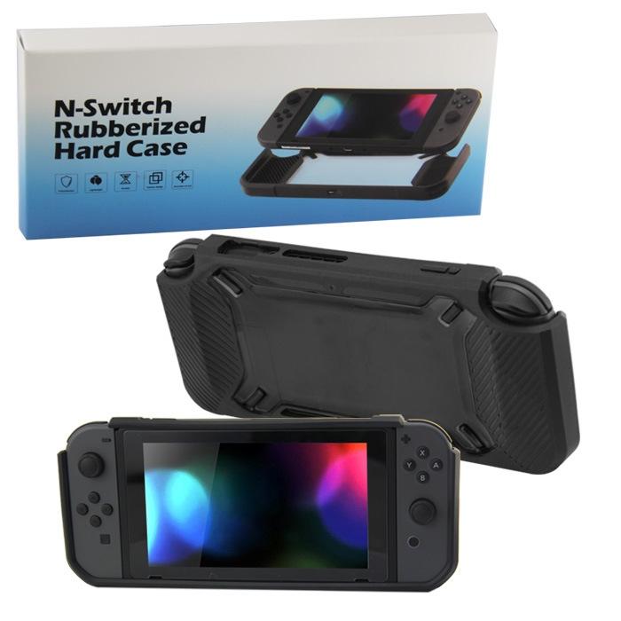 V562-E1030681060DBT-202508290131-00 Nintendo Switch Back Cover - Scratch Resistant - Black + Black - Image 1