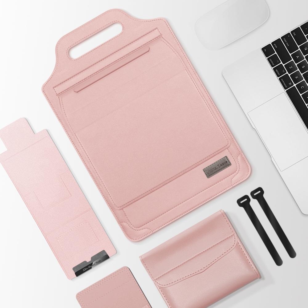 V562-E105767200ADE-202508290435-00 Versatile Laptop Bag with Mouse Pad Stand - Pink - Image 1
