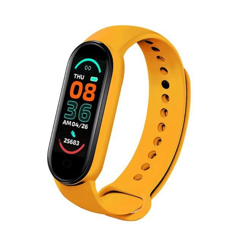 V562-E106850200ADE-202508290020-00 Advanced Health Tracker With Heart Rate Blood Pressure And Sleep Monitoring - Yellow - Image 1