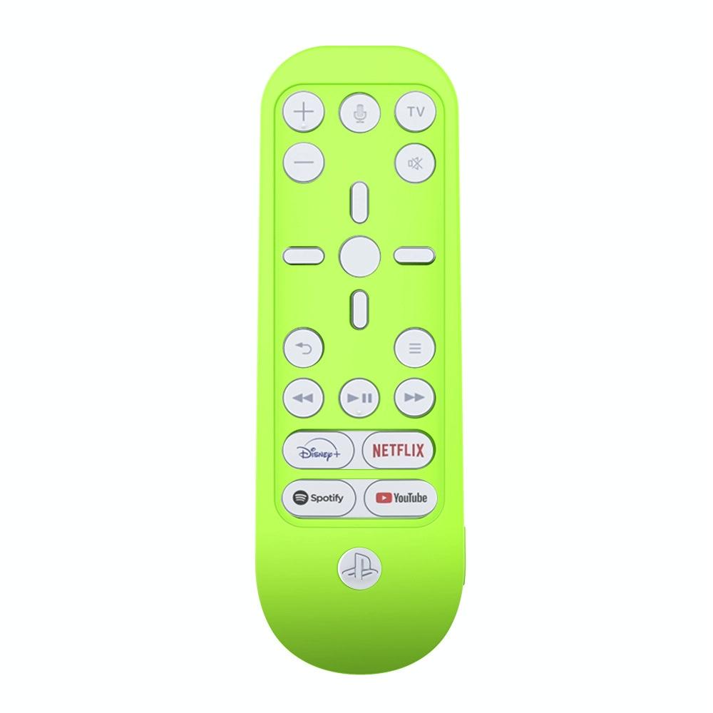 V562-E1090802750DBT-202508281741-00 2-pack Silicone Remote Control Cover for Ps5 Media Remote - Luminous Green - Image 1