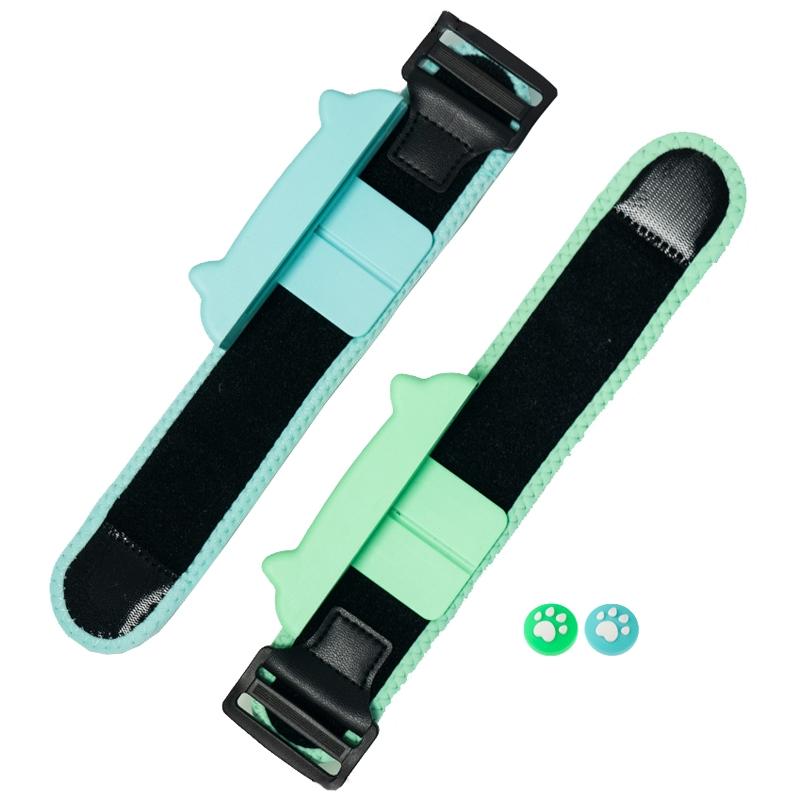 V562-F1026752060DBT-202508290141-00 Joy Con Wrist Bracelet for Switch - Dancing Game Handle - Green Blue 29Cm - Image 1