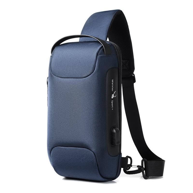 V562-F1026892060DBT-202508290635-00 Men's Anti Theft Oxford Chest Bag - New Blue - Image 1