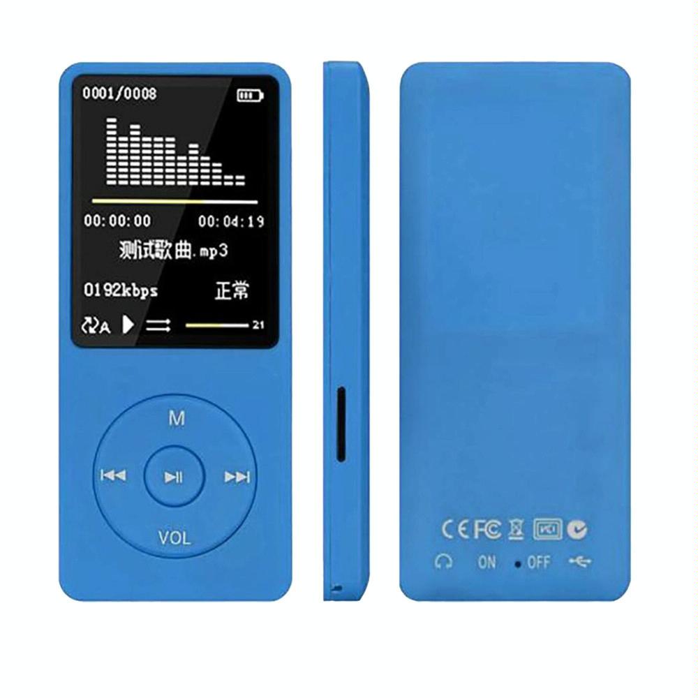 V562-G10752000DBT-202508291625-00 Portable Lcd Fm Radio Mp3 Mp4 Player 4Gb Memory Black - Blue 4Gb - Image 1