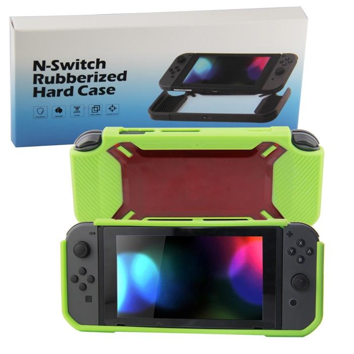 V562-H1030681060DBT-202508290135-00 Nintendo Switch Back Cover - Scratch Resistant - Green + Red - Image 1