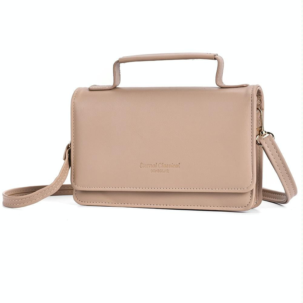 V562-H1040383060DBT-202508281846-00 Versatile Small Square Shoulder Phone Bag - Compact & Functional - Khaki - Image 1