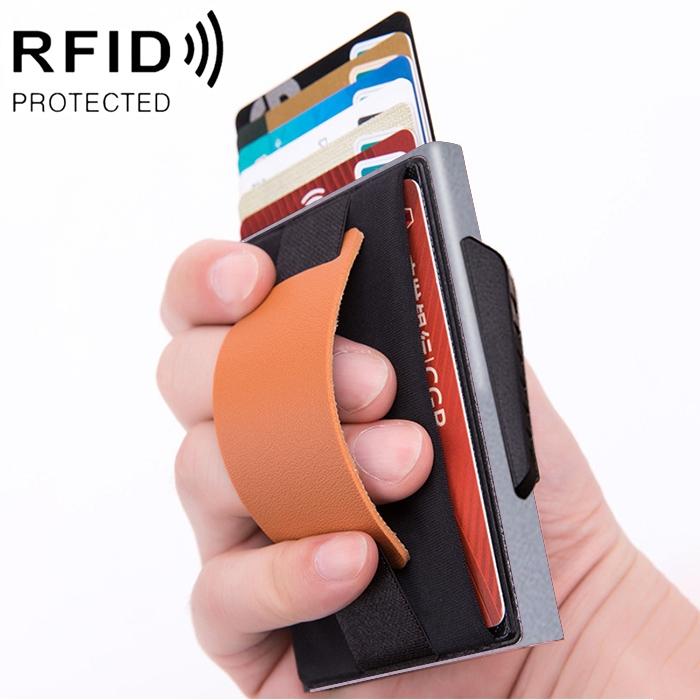V562-H1260BCC-202508280817-00 Pop-up Rfid Wallet with Anti-magnetic Protection - Grey - Image 1