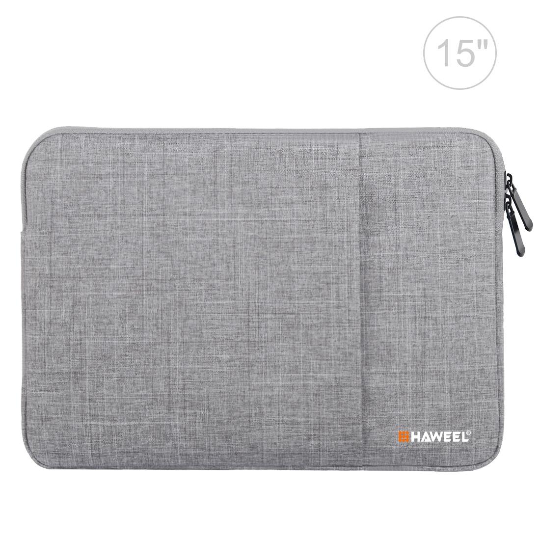 V562-H5182LWH-202508290815-00 15 Inch Laptop Sleeve Case with Zipper for Macbook Samsung Sony Dell Alienware Chuwi Asus Hp - Grey - Image 1