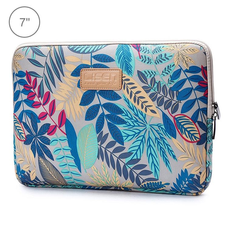 V562-HC1113BL-202508290504-00 Colourful Leaves Sleeve Case Briefcase with Zipper - Grey - Image 1