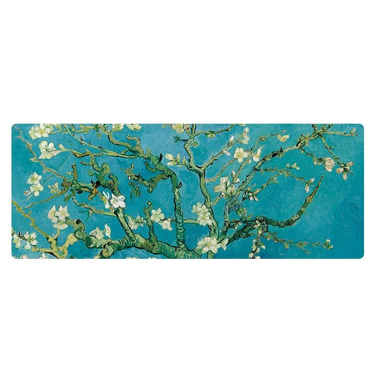 V562-J6077022060DBT-202508291536-00 Large Desk Mouse Pad For Oil Painting - Apricot Flower - Image 1