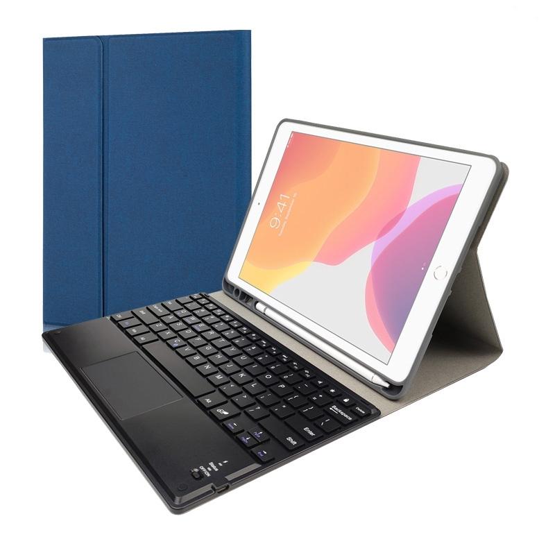 V562-L1631CMW-202508290711-00 9.7 Ipad Keyboard Case With Touchpad Pen Slot & Bracket - Magnetic Detachable - Blue - Image 1