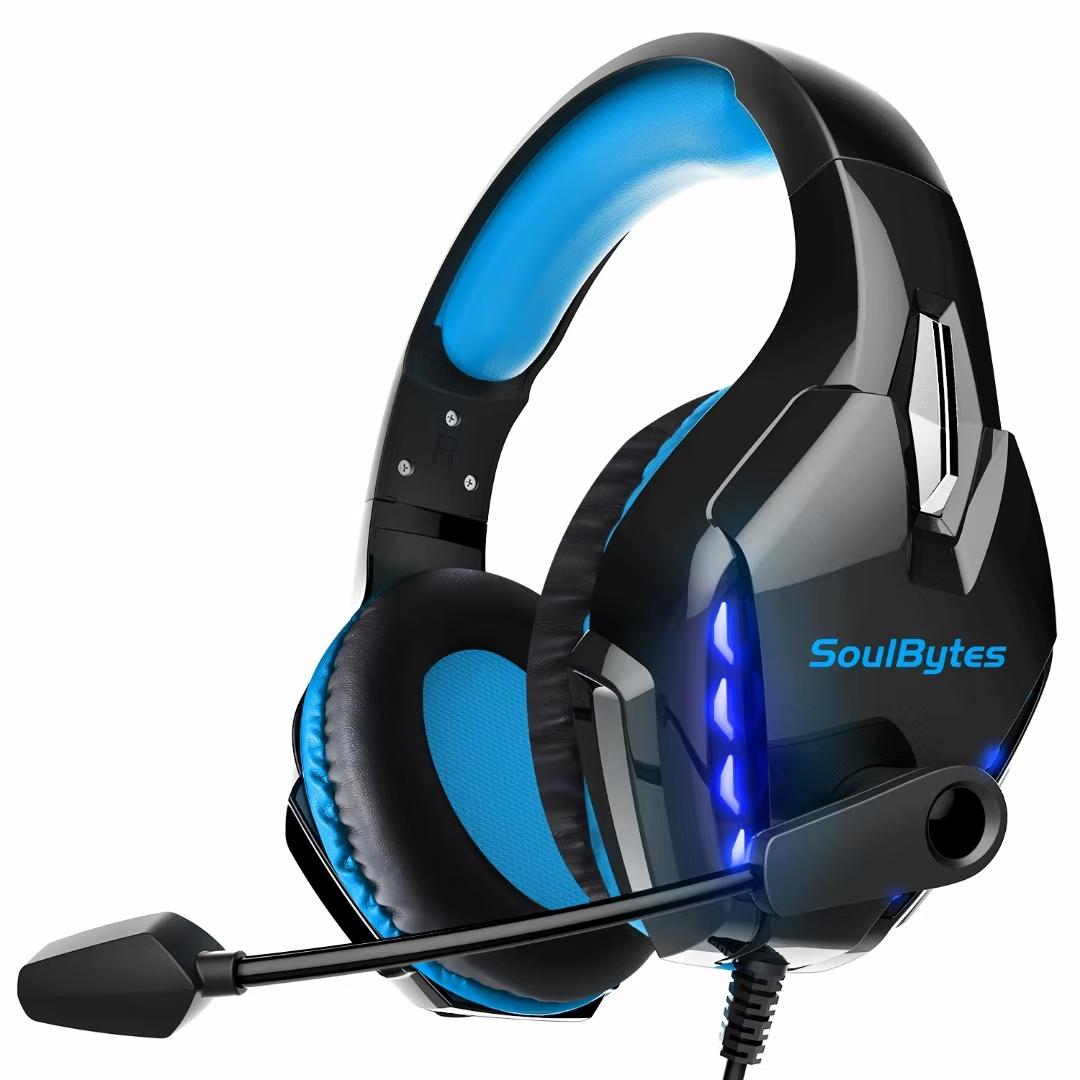 V562-L1795CP-202508280731-00 Adjustable Led Gaming Headset With Mic Blue - Image 1