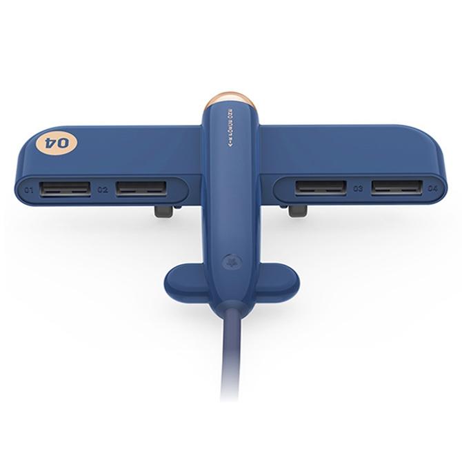 V562-L4078SXPI-202508292236-00 4-Port Usb Air Force One Hub - Blue - Image 1