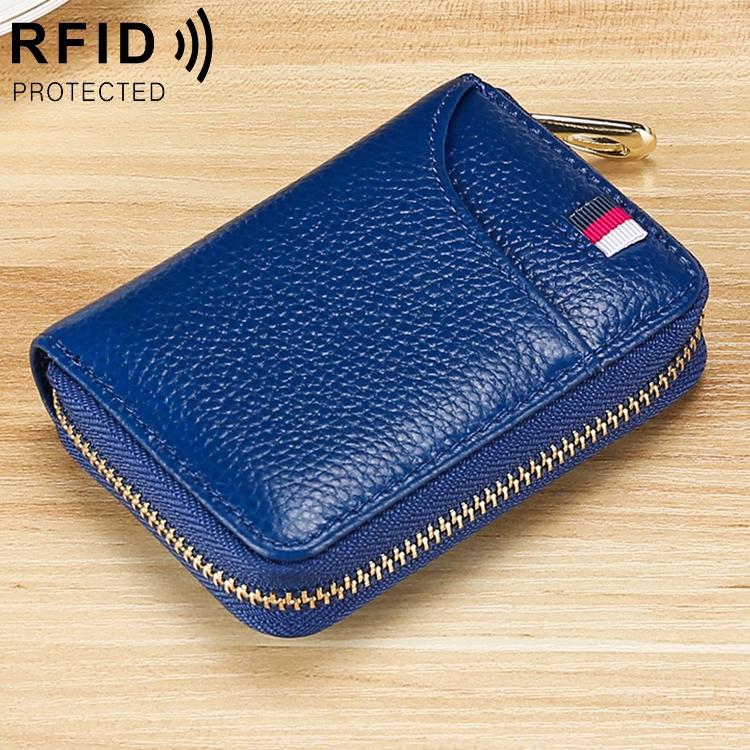 V562-L4122BCC-202508281046-00 Multi Card Rfid Ladies Wallet - Blue - Image 1