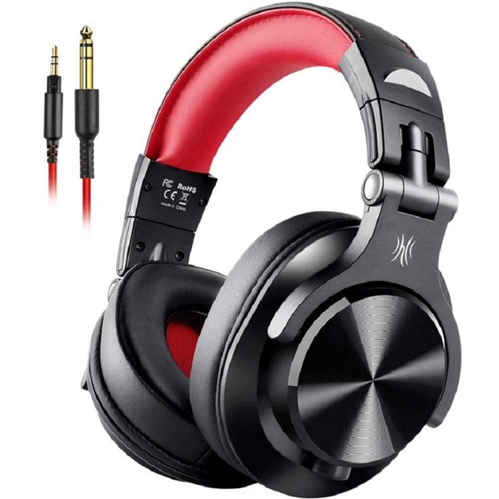 V562-LR8751CP-202508280716-00 Red Black Wired Headphone With Noise Reduction & Mic - Image 1