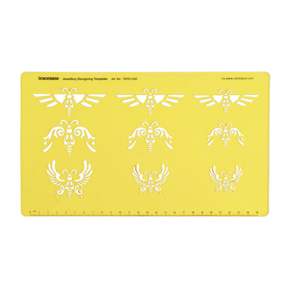 V562-PL-KOXXAA-JWL-TRTD-XTAPA-202508272026-00 Butterflies Designs Jewellery Templates Drafting Tools Jewellery Designing Stencils - Image 1