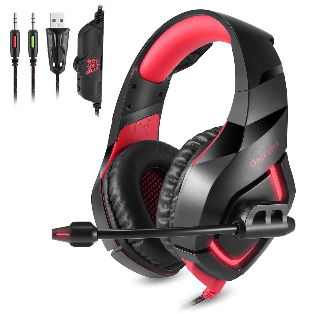 V562-R4710D6PI-202508280726-00 Usb Led Headphone With Mic For Ps4 Smartphone Pc Red - Image 1