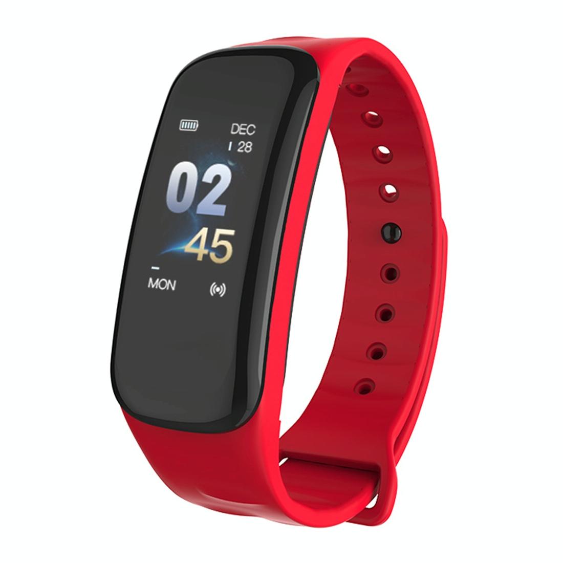 V562-R6869AC-202508281141-00 Bluetooth Fitness Tracker With Heart Rate & Sleep Monitor - Waterproof - Red - Image 1