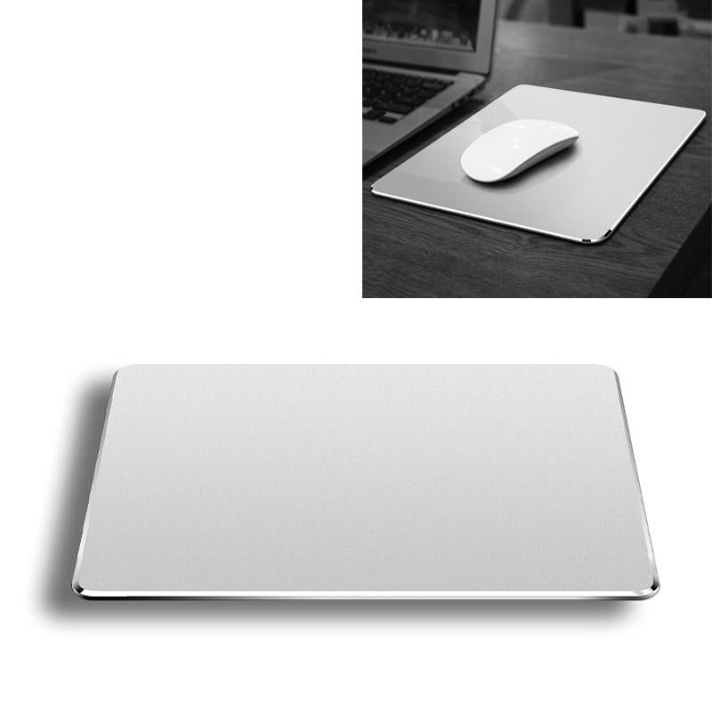 V562-S29390CP-202508291116-00 Double Sided Non Slip Aluminum Mouse Pad Small - Silver - Image 1