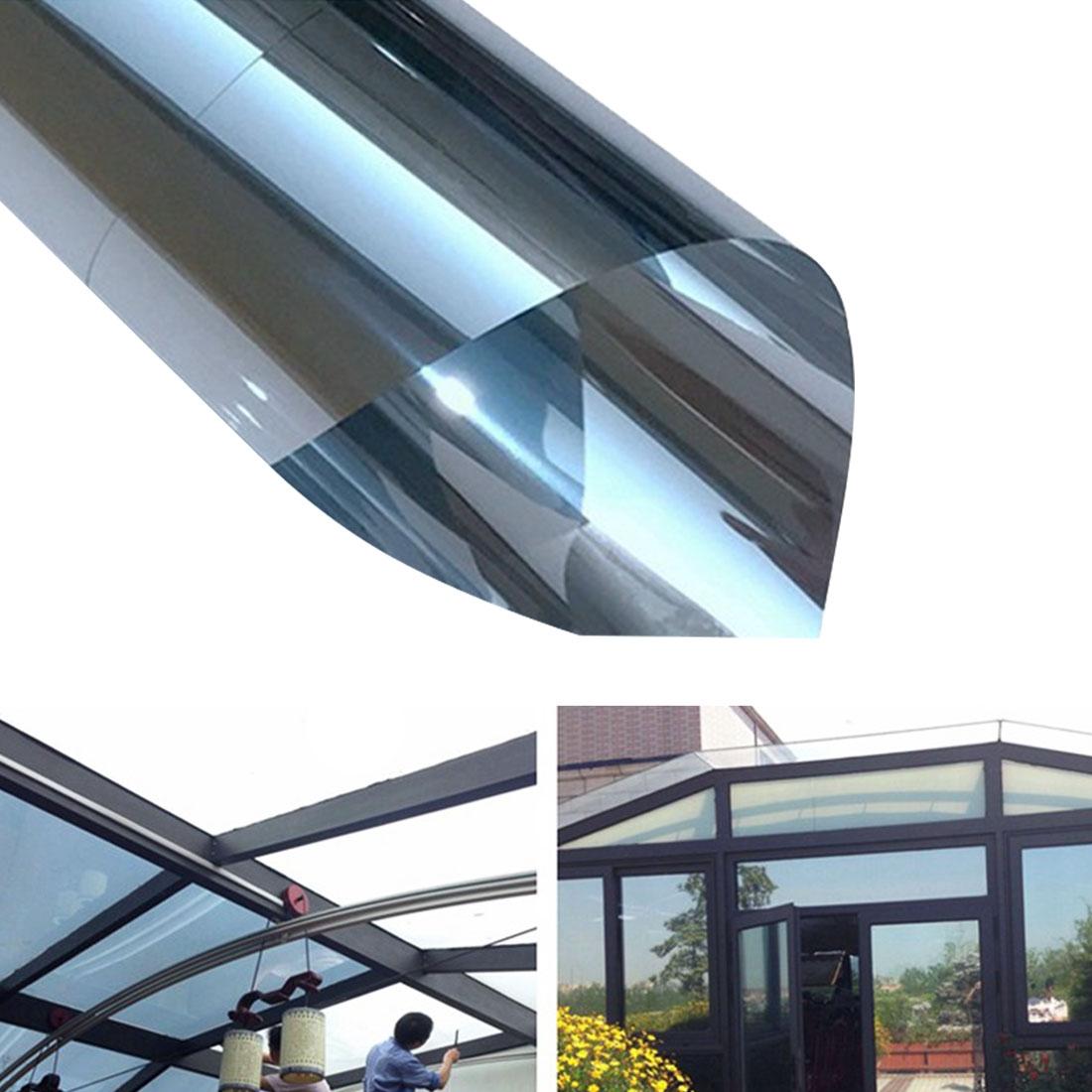 V562-S7885CH-202508281311-00 30cm x 1m Uv Reflective Privacy Window Film Sticker - Silver - Image 1