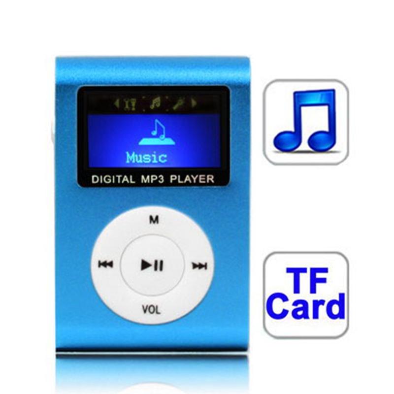V562-TT6102-3PM-S-202508291041-00 Lcd Mp3 Player With Tf / Micro Sd Slot & Metal Clip - Baby Blue - Image 1