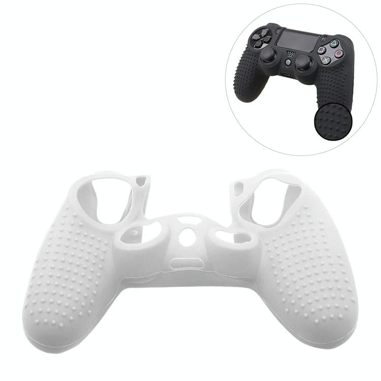 V562-W1251TN-202508280546-00 Silicone Protective Case for Sony Ps4 - Non-slip - White - Image 1