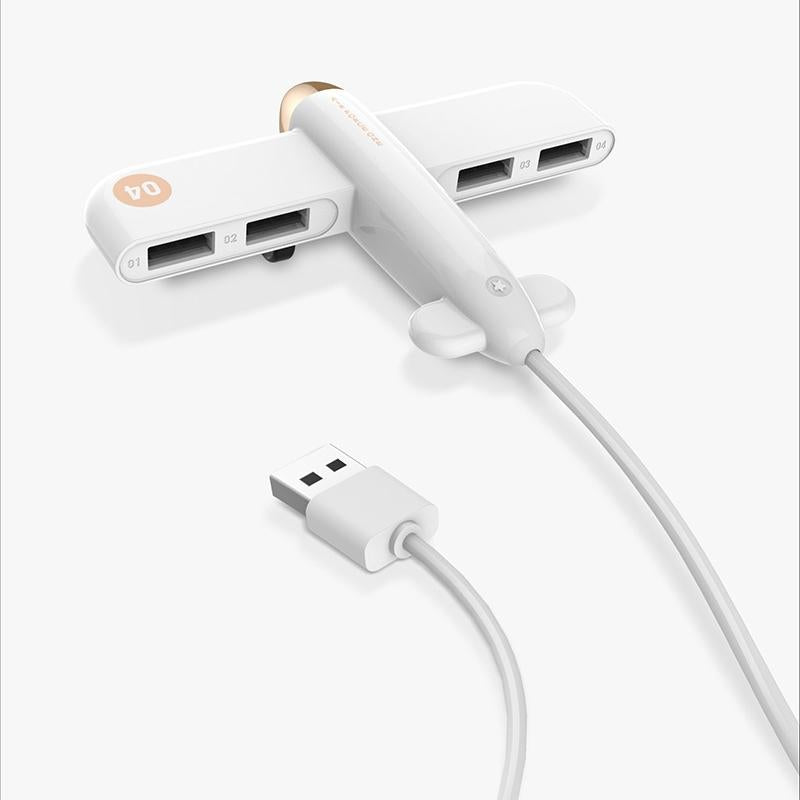 V562-W4078SXPI-202508292236-00 4-Port Usb Air Force One Hub - White - Image 1