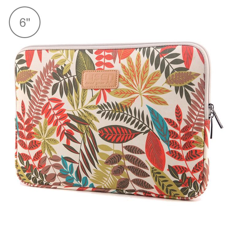 V562-WC0113BL-202508290715-00 Colourful Leaves Sleeve Case for Amazon Kindle - Zipper Briefcase - White - Image 1