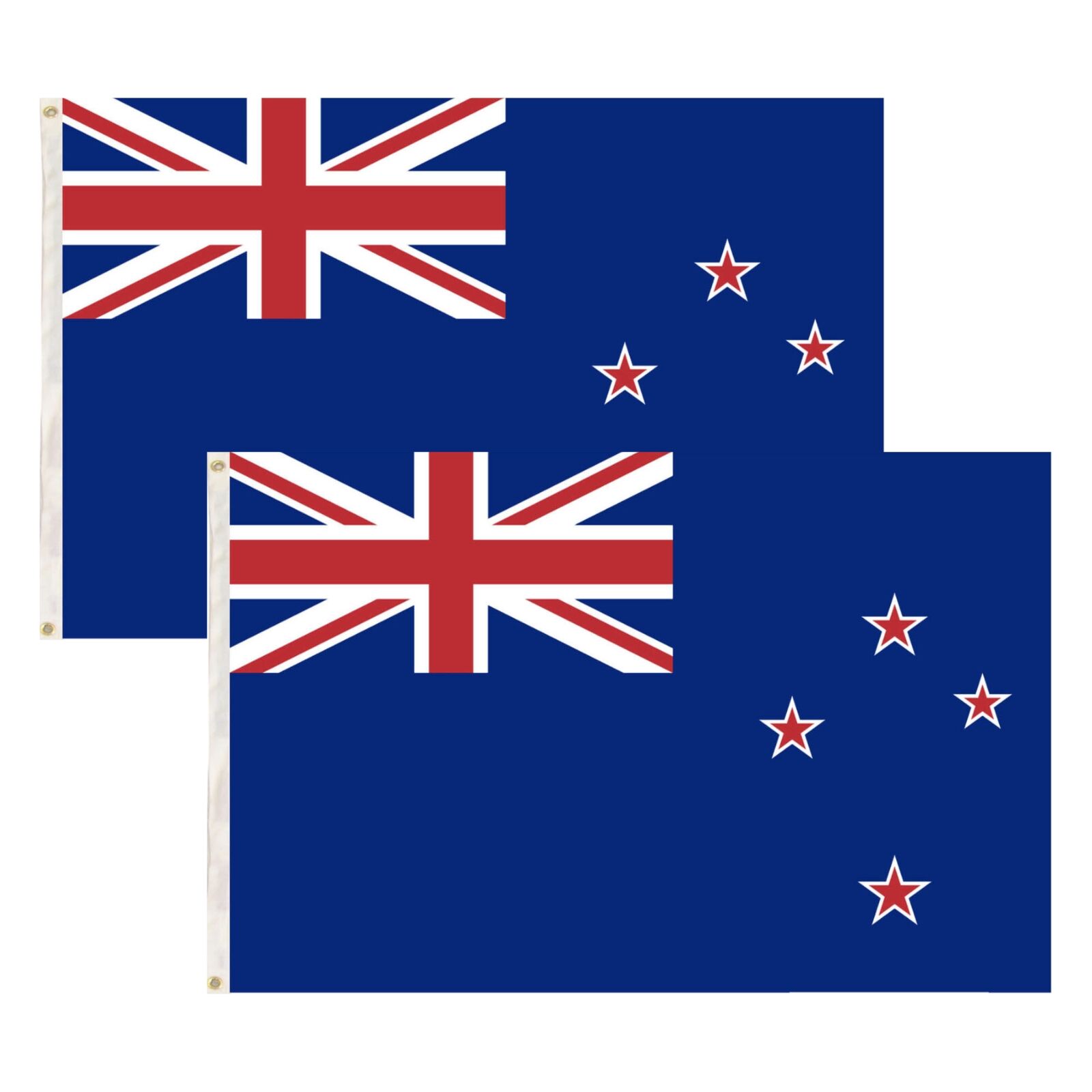 V563-13276_2X-202509120853-00 2x New Zealand Country Flags Kiwi Heavy Duty Outdoor Maori - 150cm x 90cm - Image 1