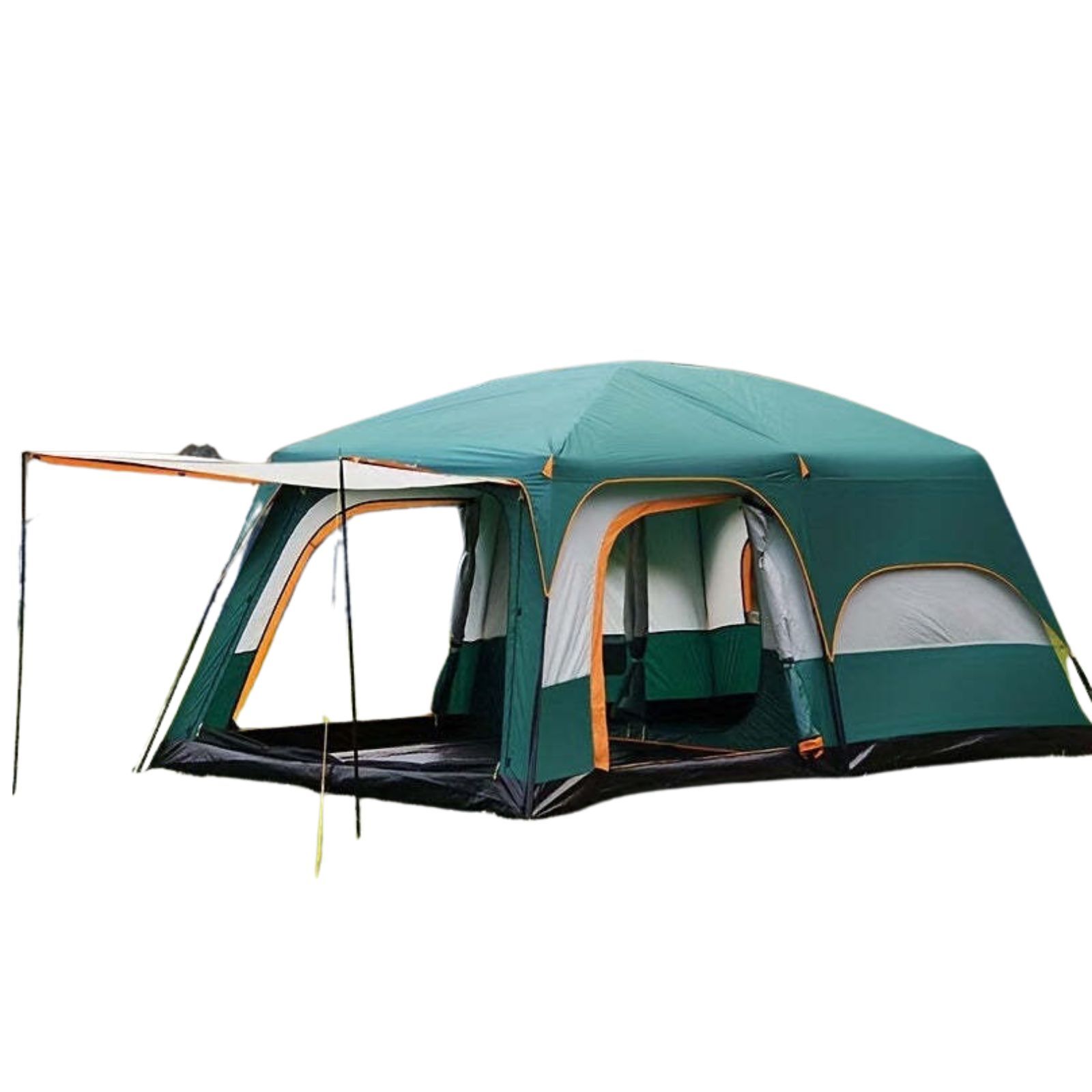 V563-BP33609-202509190946-00 Tasman 3-5 Person Tent Camping Hiking Festival Pop Up Sleeping - Green - Image 1