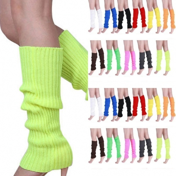 V563-BR-24LEGWARMS-ASSTDPCK-202508190840-00 24x Womens Leg Warmers Disco Winter Knit Dance Party Crochet Legging Socks Costume - Assorted Pack - Image 1
