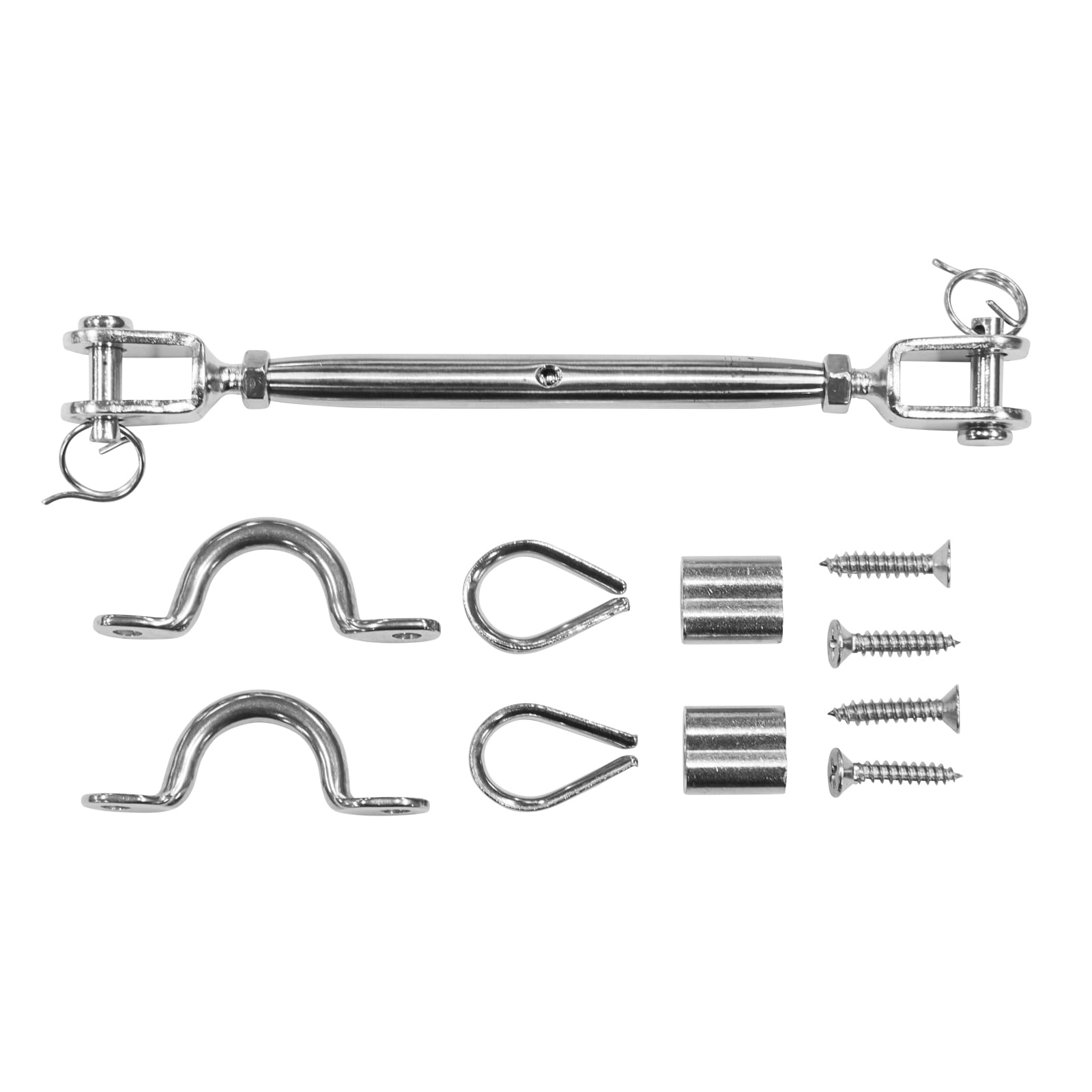 V563-CHS033-202508190830-00 Pinnacle Hardware 316 Stainless Steel Marine Grade Jaw/Jaw Bottlescrew Balustradig Kit CHS033 - Image 1
