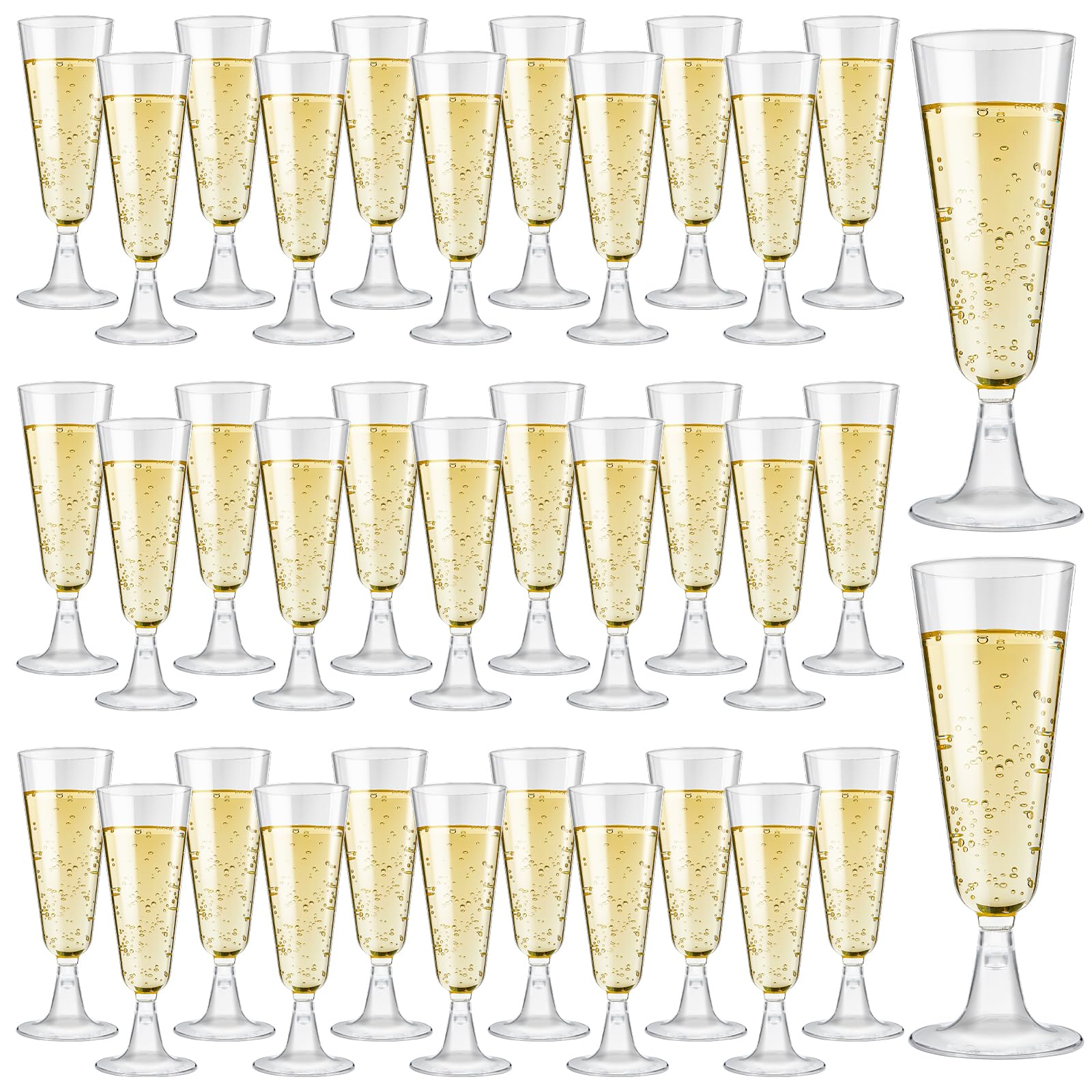 V563-HP0716-6-1BOX-202508190855-00 144x 210ml Premium Plastic Wine/Champagne Glasses Flutes Bulk - Clear - Image 1