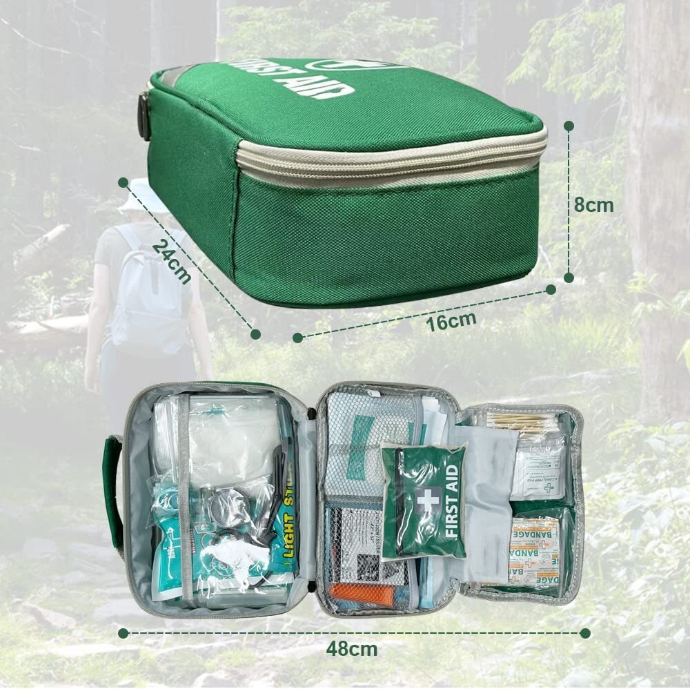 V563-PE0257-6X-202508260935-00 6x 258pcs Premium First Aid Kit Medical Travel Set Emergency Family Safety - Image 1