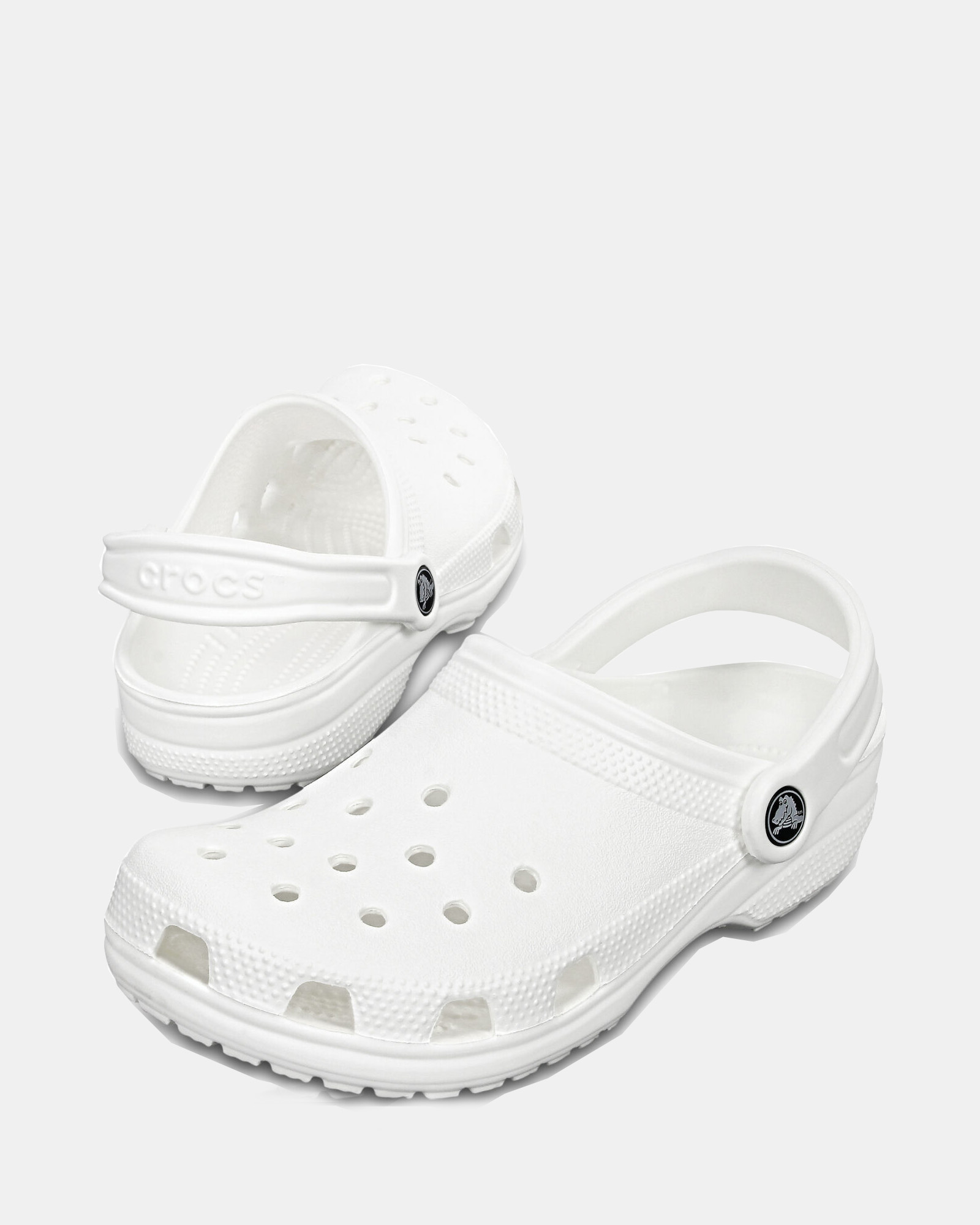 V596-CCWHITEM6-202508181035-00 Classic Clog White Mens 6/Womens 8 - Image 1