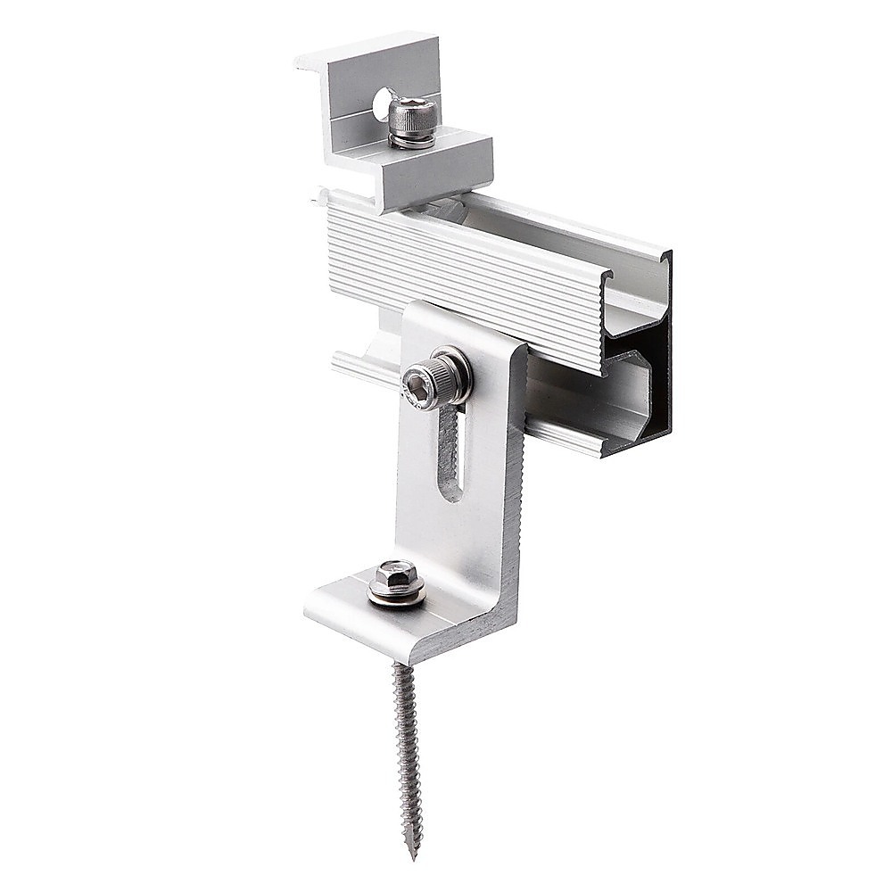 V63-953031-202509221031-00 Universal Solar Panel Roof Mount Kit with Clamps – Brackets for RV, Home, Shed - Image 1