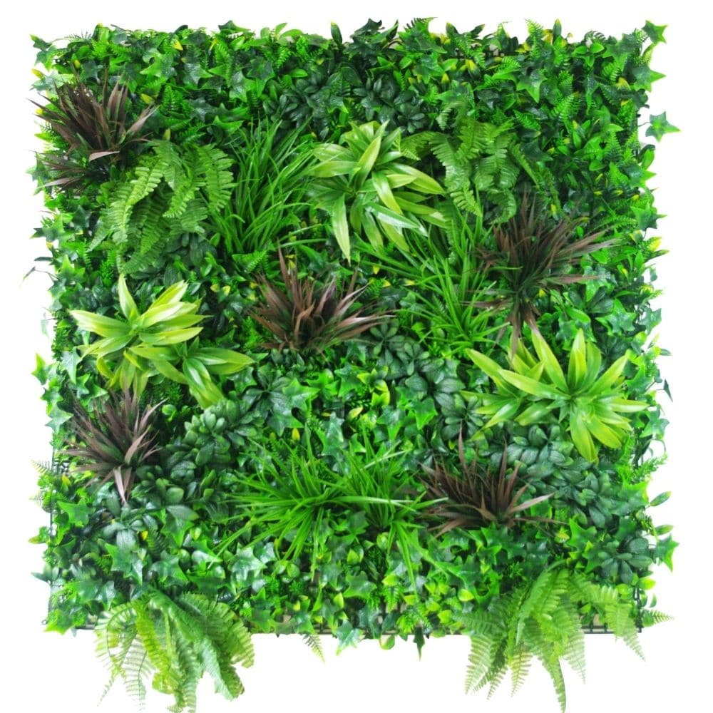 V637-1019047-202508251353-00 Coastal Greenery Vertical Garden / Green Wall UV Resistant 100cm X 100cm - Image 1