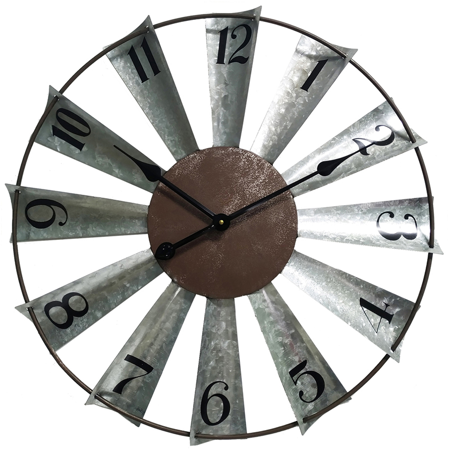 V637-11740CLK-202508251455-00 Windmill Wall Clock 60cm - Image 1