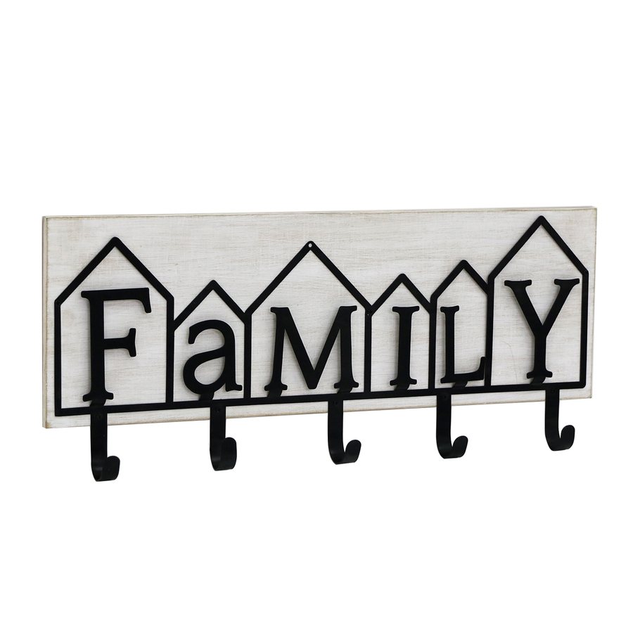 V637-20592HKS-202508251304-00 Family 5 Hook Wall Hanging 60cm - Image 1
